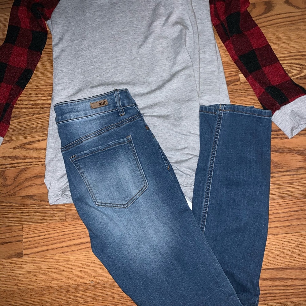 ALMOST FAMOUS high rise roll up SIZE 7